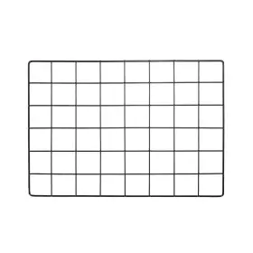 Metallixity 734301900751 Iron Wire Grid Panel Photo Pictures Display Holders Hanging Frame Black 16 Inch X12