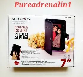 Dpf7407bk Minolta Audiovox Portable Digital Photo Album 7 Inch Celebration Series