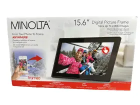 Mn641 Minolta 15.6 Inch Smart Wi-fi Digital Picture Frame Frameo 1920x1080 Ips 32gb