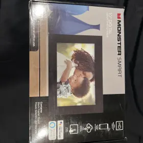 Msf-2110 Monster Smart 10 Inch Digital Touch Photo Frame Works With Hey Google And Alexa