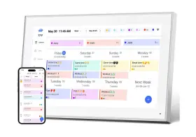 Moonka 705252422562 15.6 Inch Smart Digital Calendar Wall Planner And Chore Chart Ips Fhd 1920x108
