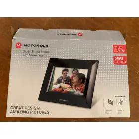 Mf700 Motorola Digital Photo Frame Slideshow 7 Inch Screen Model New In Box Black
