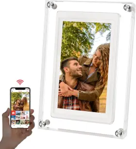 Mk005ar Movhia 5 Inch Wifi Acrylic Digital Picture Frame 1280x720 Hd Ips Touchscreen 32gb