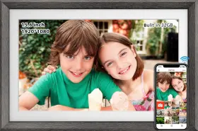 1080 Mqqc 726084234413 Frameo 15.6 Inch 32gb Wifi Large Digital Photo Frame 1920 Ips Fhd Touch S