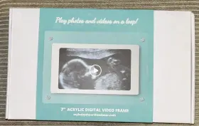 1748976625 My Babys Heartbeat 7 Inch Acrylic Digital Video Frame Babies Bear