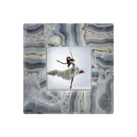 6905700302 Natures Decorations Agate Picture Photo Frame For 3.5x3.5 Photos - Real Poli