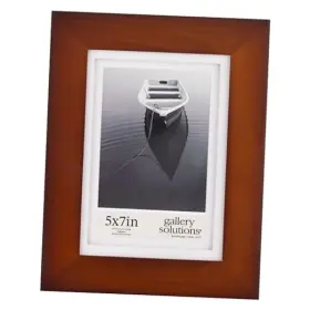 17fw1477 Nbg Home Picture Frame Walnut 5 Inch X 7 5x7 Matted To 4x6 Walnut/white