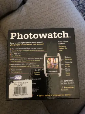 Neutrano 628857960409 Photowatch Picture Watch Usb Digital Analog Time 60 Photos Pc Mac #2