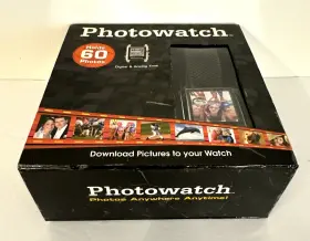 Neutrano 628857960904 Photowatch Picture Watch Holds 60 Photos Digital Analog Time Calendar Usb Rubber #2