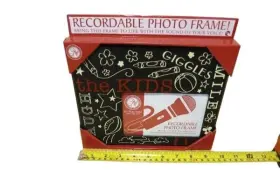 K87375 New View Gifts Voice Recording Photo Frame 6x4 Picture The Kids Memories Black #3
