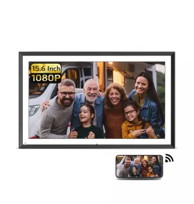Nf-n156bfhus-n-ca Nexfoto 15.6 Inch Fhd 64gb Extra Large Digital Picture Frame With Remote Cont