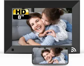 Nf-w08c-ba Nexfoto 8 Inch Wifi Digital Picture Frame Touchscreen 16gb Hd Black