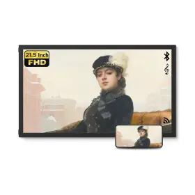 Nf-w215b-t-fh-b-v-ca Nexfoto 21.5 Inch Extra Large Digital Picture Frame Touchscreen 64gb Bluetoot
