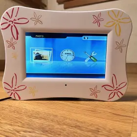 Npw70pff Nextplay 7 Inch Digital Photo Frame With 2 Faceplates Pink/floral Works Read