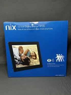 X12d Nix Advanced 12 Inch Digital Photo Frame Hd Video 720p With Motion Sensor 8gb