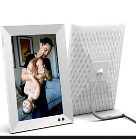 Nixplay 060156642146 Wifi 10.1 Inch Touch Screen Digital Picture Frame White