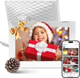 Nixplay 060156642221 Digital Touch Screen Picture Frame - 10.1 Inch Photo White