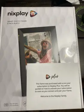 191s Nixplay 8-inch Black Hd Widescreen Wi-fi Enabled Smart Photo Frame