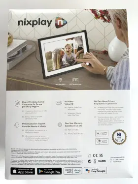W10pm Nixplay Wi-fi Digital Photo Frame 10.1 In Touch Smart Screen Lcd Black Brand New #2