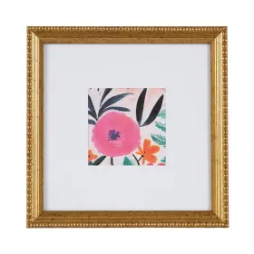 265489 No 8x8 Matted For 4x4 Beaded Gold Decorative Tabletop Picture Frame