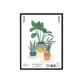 5233232 No Basic Black 18 Inch X 24 Framed Poster