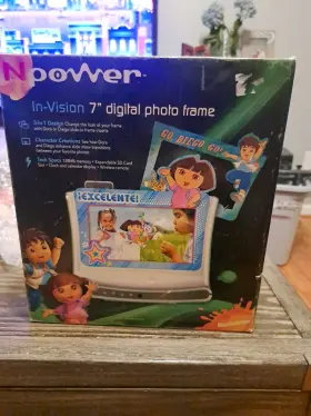 Ndf6052-dte Npower Dora The Explorer Go Diego - In-vision 7 Inch 3 In 1 Digital Photo Frame New