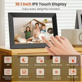N-dzxk-a1 Nusican Wifi Digital Picture Frame 10.1 Inch Photo Frames Touch #2