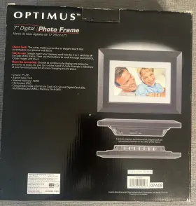 16-664 Optimus 7 Inch Digital Photo Frame. Open Box Never Used. 16mb #2
