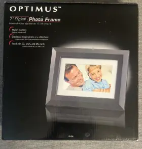 16-664 Optimus 7 Inch Digital Photo Frame. Open Box Never Used. 16mb