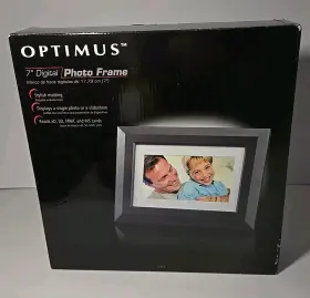 160-0663 Optimus 3.5 Inch Digital Black Photo Frame