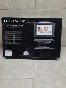 16-665 Optimus 6-665 9 Inch 16mb Digital Photo Frame With Remote Control And Power Cord