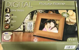 Spdpf70ew Optipix Opti Pix 7 Inch Viewable Image Digital Picture Wood Frame 9 X 6 1/2