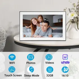 Hm-102 Oqsonwu 15.6ftft Extra Large Wifi Digital Picture Frame 1920x1080 Ips Touch Screen Digi #3