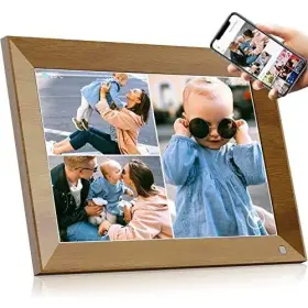 P.toultek 784868012015 Digital Picture Frame 10.1 Inch Electronic Photo Wifi With App Smart