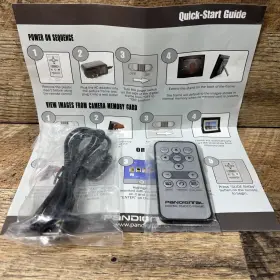 60014yt00-hf8-g Pandigital Genuine Remote Control And Usb Cable For Photo Frame With Guide