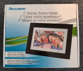Dpf72 Pandigital 843967071757 7 Inch Digital Picture Frame Wood And Glass Led Backlit Lcd Screen