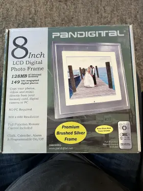 Pandigital 843967080032 Pan8003m01 8 Inch Digital Picture Frame