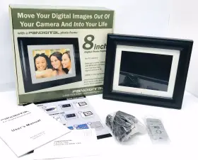 Pan8008dw Pandigital 843967081046 8 Inch Digital Picture Frame No Pc Needed 128mb Easy Transfer