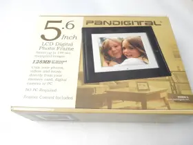 Pan56-2 Pandigital 887961911077 5.6 Inch Lcd 128mb Digital Photo Frame Black With Remote Brand New Sealed