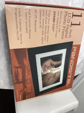 Pan111-b Pandigital 892235000364 11 Inch Lcd Digital Black Photo Frame Model Brand New-sealed Box