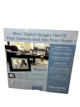 Pan70-2 Pandigital 892235000395 Photo Frame Black Digital 7 Inch Internal Memory With Remote #2
