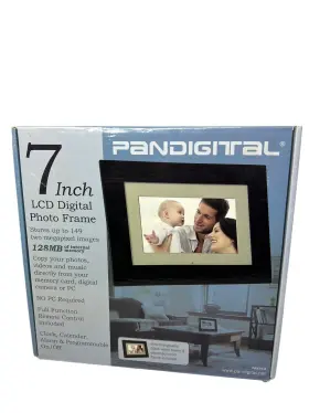 Pan70-2 Pandigital 892235000395 Photo Frame Black Digital 7 Inch Internal Memory With Remote