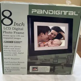 Pan812-b Pandigital 892235000425 8 Inch Digital Picture Frame