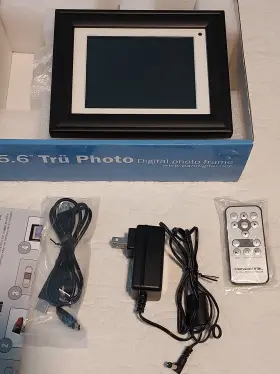 Pandigital 892235000586 Tru-photo Photo Frame 5.6 Inches Pre-owned Black Boxed With Remote #3