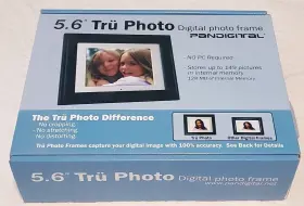 Pandigital 892235000586 Tru-photo Photo Frame 5.6 Inches Pre-owned Black Boxed With Remote