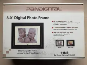 Dpf80-1 Pandigital 8.0 Inch Digital Photo Frame - Brand New Open Box Never Used