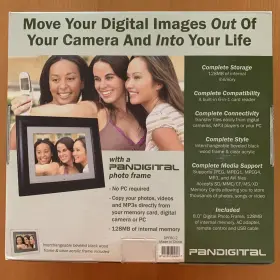 Dpf80-2b Pandigital 8 Inch Lcd Digital Photo Frame Black 128mb Dpf80-2 Unused Has Remote #2