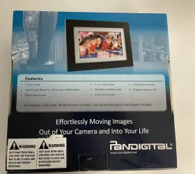 P17002aw Pandigital New Inch Panimage 7 Digital Picture Frame 8000 Images With Remote #2