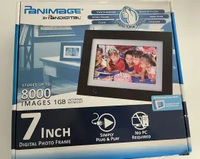 P17002aw Pandigital New Inch Panimage 7 Digital Picture Frame 8000 Images With Remote