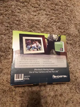 P18056w01b Pandigital Digital Photo Picture Frame 8 Inch 1 Gb Remote 6400 Images New Old Stock #2